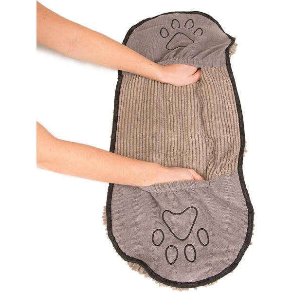 DGS0A 남성 Shammy 애완 동물 타월, 브라운, 13 x 31