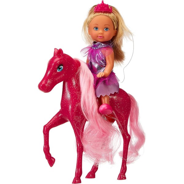 Simba 105738667 Evi Love Little Fairy & Pony Play Doll as Princess with Fantasy Horse 12 cm 연령 3+