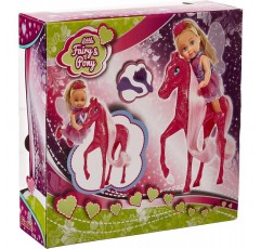 Simba 105738667 Evi Love Little Fairy & Pony Play Doll as Princess with Fantasy Horse 12 cm 연령 3+