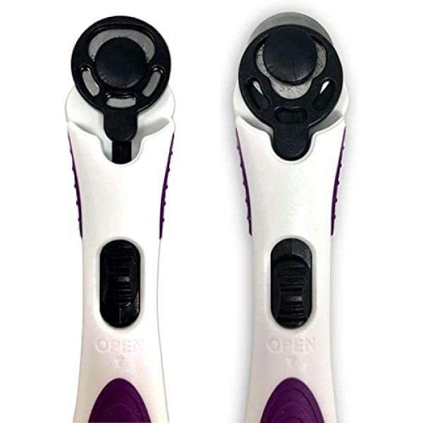 Quilted Bear 로터리 커터 - 날카로운 커팅 블레이드와 손쉬운 블레이드 교체 시스템을 갖춘 인체공학적 소프트 그립 원단용 로터리 커터(18mm 로터리 커터)