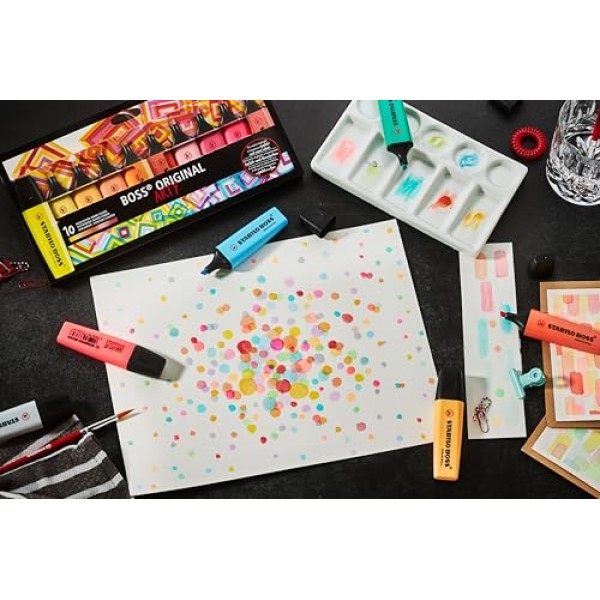 스타빌로 하이라이터 BOSS ORIGINAL ARTY - 10개들이 지갑 - 따뜻한 색상