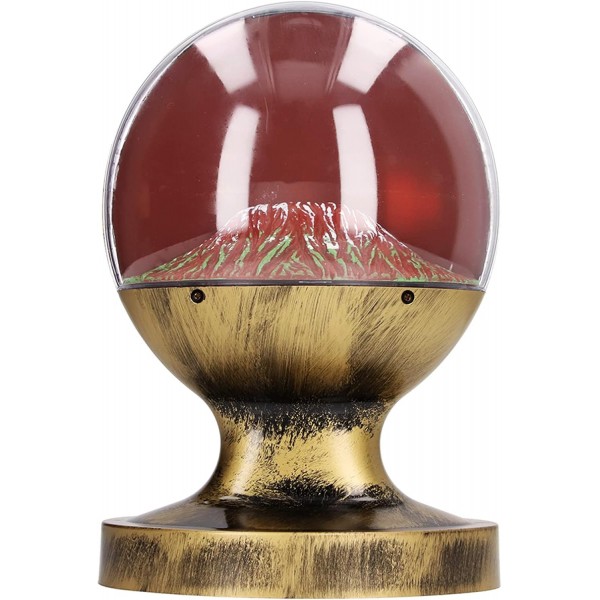 Keenso 화산 용암 조경 램프, 화산 조경 램프 레트로 명확한 표면 질감 화산 용암 램프 장식 과학 교육 완구 EU 플러그 220V