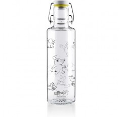 soulbottles 0.6l • The Mouse Crew • 유리 음료수 병 • 지속 가능하고 플라스틱이 없고 기후 중립적인 0.6L The Mouse Crew