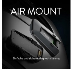 Cardo PACKTALK Edge 오토바이 블루투스 통신 시스템 헤드셋 인터콤 - 싱글 팩 블랙