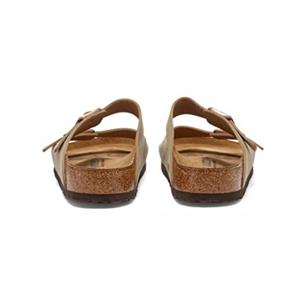 Birkenstock 남녀공용 애리조나 샌들, 블랙 오일드 가죽, 11 US