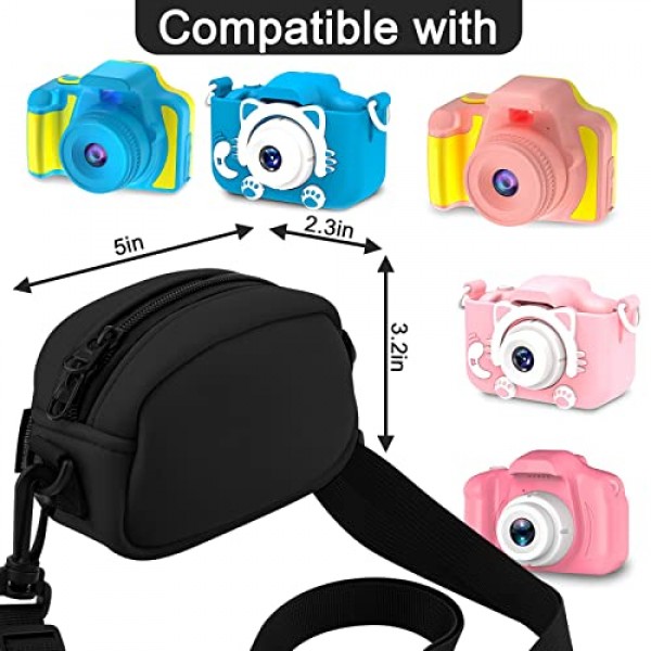 Seckton/Rindol/Dylanto/Desuccus/Kodak Pixpro/Sony DSCW800/DSCW830 및 기타 디지털 카메라용 카메라 케이스 조절 가능한 크로스바디 백, 방수 보관함 추가 포켓 액세서리에 적합