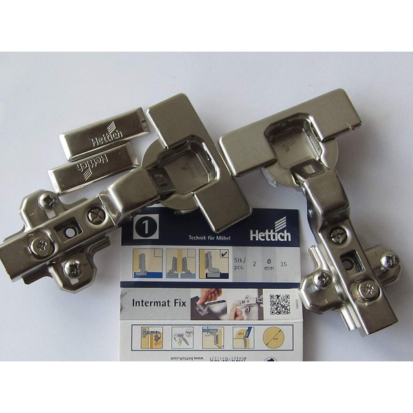 HKB 2 스프링 경첩, 내부 도어용, Intermat Soft 3 클립 기술, 전원 제어 및 스프링력 조정, 110°, 컵 ø 35mm, 오프셋 16mm