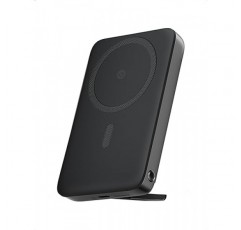 MagSafe용 AMEGAT 마그네틱 배터리 팩 10000mAh, 30W USB-C 고속 충전 기능을 갖춘 접이식 킥스탠드 무선 휴대용 충전기, iPhone 15/15 Plus/15 Pro/15 Pro Max, iPhone 14/13/12 시리즈 전용