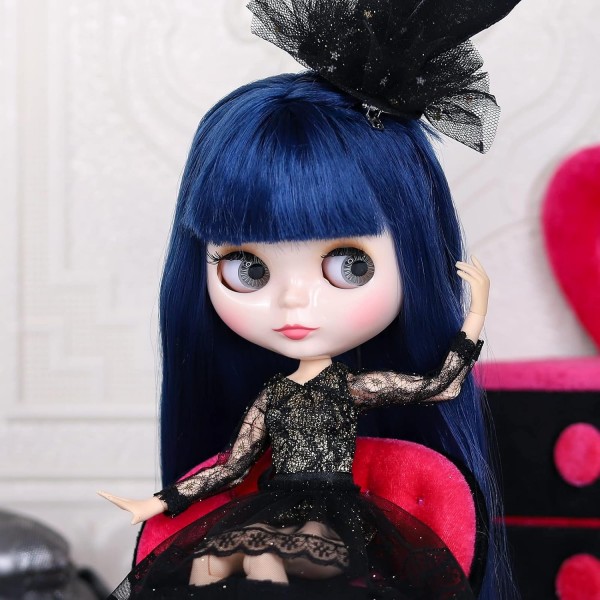 ICY Fortune Days 30cm bjd 인형 혼합 머리, 매트 바디 19 개선 공동 인형, 4 동공 색상, 액세서리 (9 쌍의 손), 맞춤형 운동 초보자에게 적합 소녀를위한 선물