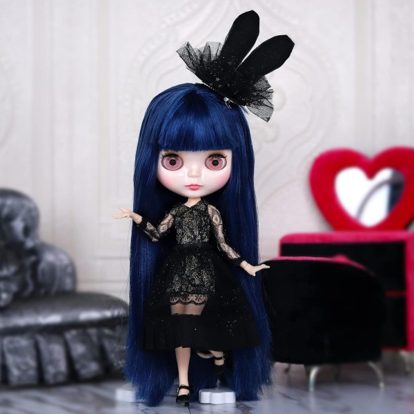 ICY Fortune Days 30cm bjd 인형 혼합 머리, 매트 바디 19 개선 공동 인형, 4 동공 색상, 액세서리 (9 쌍의 손), 맞춤형 운동 초보자에게 적합 소녀를위한 선물