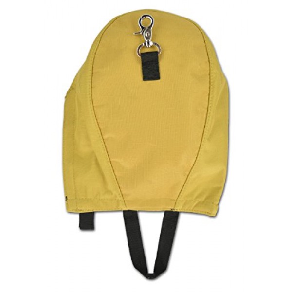 Lightning X 제품 Lightning X 소방관의 SCBA 에어팩 인공호흡기 소방관 마스크 안면 보호대, 최초 대응자용 양털 안감 - 립스톱 투표율 황갈색