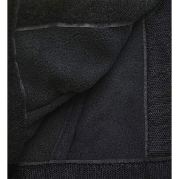 Lightning X 제품 Lightning X 소방관의 SCBA 에어팩 인공호흡기 소방관 마스크 안면 보호대, 최초 대응자용 양털 안감 - 립스톱 투표율 황갈색