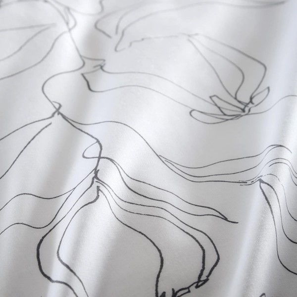 Drift Home - Kierra - 친환경 이불 커버 세트 - 그레이 킹 사이즈