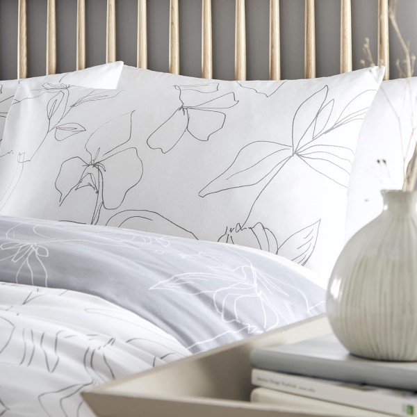 Drift Home - Kierra - 친환경 이불 커버 세트 - 그레이 킹 사이즈