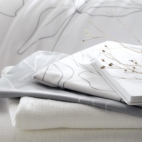 Drift Home - Kierra - 친환경 이불 커버 세트 - 그레이 킹 사이즈