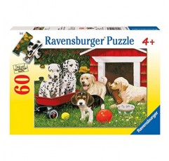 Ravensburger Puppy Party - 어린이를 위한 60피스 직소 퍼즐 – 모든 조각은 독특하고 조각이 완벽하게 맞습니다