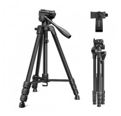 RALENO 카메라용 60인치 삼각대, 사진용 비디오 삼각대(홀더 및 가방 포함), 소형 경량 삼각대(iPhone용)