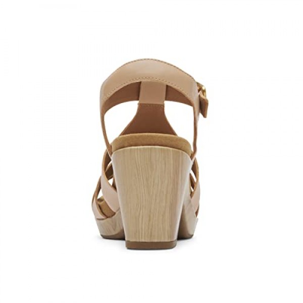 Rockport 여성용 Vivianne 우븐 힐 샌들