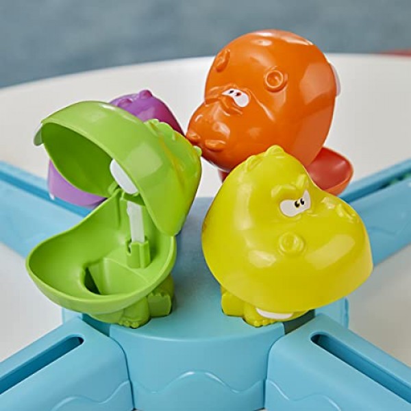 Hasbro Gaming Hungry Hungry Hippos 런처 게임(4세 이상 어린이용), 2-4인용 전자 유치원 게임