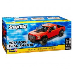 Ford F*150 Raptor Red Pick-Up 13세대 2014 버전 2017 Snap Tite Kit 1/24 1/25 Revell 모델 자동차, 개별 번호판 포함