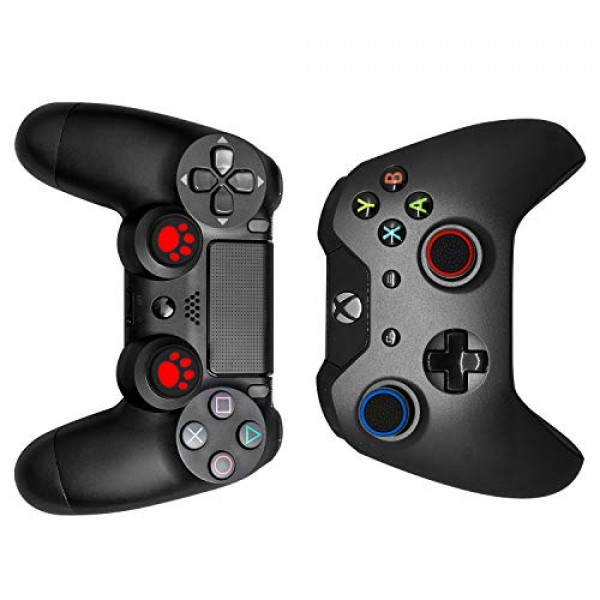 Frienda 26 조각 교체 엄지 그립 캡 커버 실리콘 빛나는 아날로그 컨트롤러 조이스틱 엄지 스틱 캡 PS5 PS4 PS3 PS2 Xbox 360 Xbox One 컨트롤러와 호환 가능