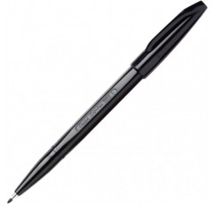 PentelArts Sign Pen S520 파이버 팁 펜, 블랙 S520A