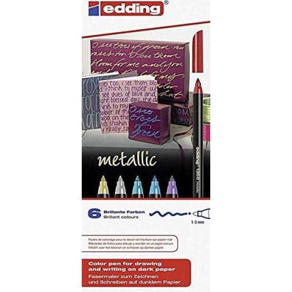 edding 4-1200-4-1999 (모듬 20개 + 메탈릭 6개)