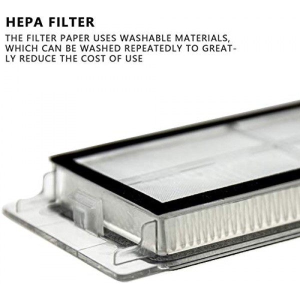 Xiaomi MiJia1 1S Roborock S50 S51 S55 S5 E20 E25 C10 T6 T60 T65 로봇 진공 청소기 (10 HEPA 필터)와 호환되는 교체 부품 키트 HEPA 필터