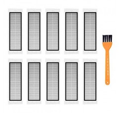 Xiaomi MiJia1 1S Roborock S50 S51 S55 S5 E20 E25 C10 T6 T60 T65 로봇 진공 청소기 (10 HEPA 필터)와 호환되는 교체 부품 키트 HEPA 필터