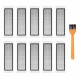 Xiaomi MiJia1 1S Roborock S50 S51 S55 S5 E20 E25 C10 T6 T60 T65 로봇 진공 청소기 (10 HEPA 필터)와 호환되는 교체 부품 키트 HEPA 필터