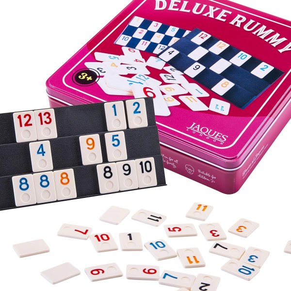Jaques of London Rummy Game Complete with Tin Storage Box – 온 가족을 위한 보드 게임