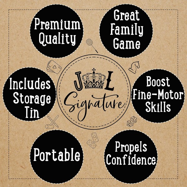 Jaques of London Rummy Game Complete with Tin Storage Box – 온 가족을 위한 보드 게임