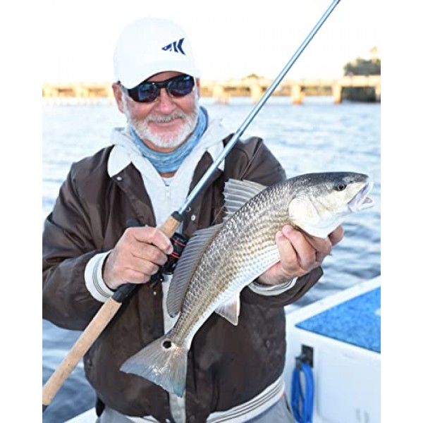 KastKing 강어귀 연안 바닷물 낚싯대, 스피닝 로드 및 캐스팅 로드, 미국 태클 마이크로웨이브 에어 가이드, IM7 Toray 카본 블랭크, 나노 수지 기술, AAA 코르크 손잡이 포함