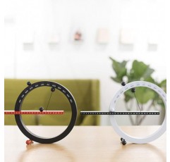 Healifty Perpetual Calendar 크리 에이 티브 마그네틱 수동 스위치 홈 오피스 데스크탑 장식용 영구 영구 캘린더 (흑백)