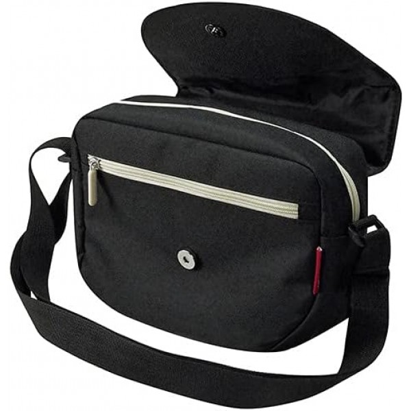 Asista 자전거 부품 KLICK-fix 0263S Unisex-Adult FunBag Stuurtas, 검정, 4리터, 25X19X8Cm