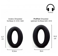 Bose A20 및 A10 항공 파일럿 헤드셋과 호환되는 A20 이어패드(A20 이어패드 교체용 이어패드)