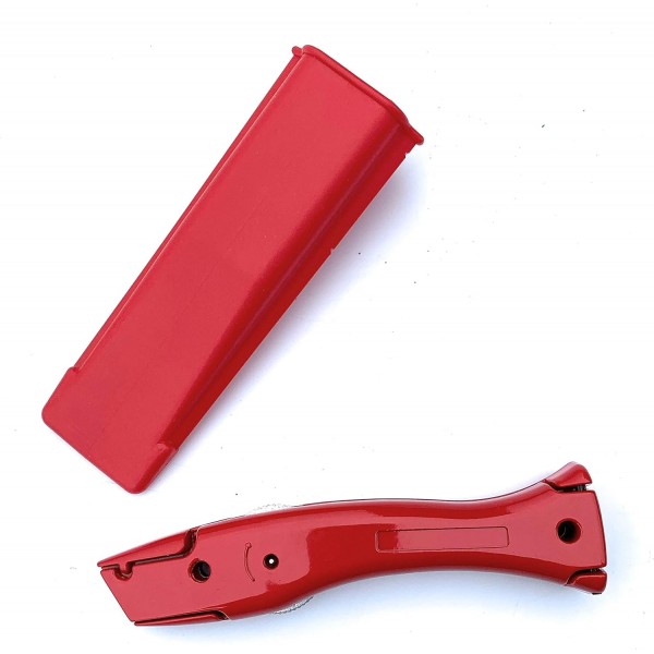 TradeUnderlay Red Dolphin Delphin Knife Carpet Fitter 경제 도구(홀스터 포함) - 블레이드 없음