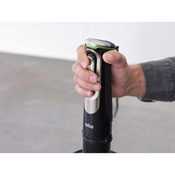 Braun MultiQuick 9 MQ 9187XLI 핸드 블렌더 - Active PowerDrive 기술 및 5가지 액세서리 포함, 1200W, 블랙/스테인리스 스틸 및 필립스 가전제품 HD9350/90 주전자, 스테인리스 스틸, 1.7 