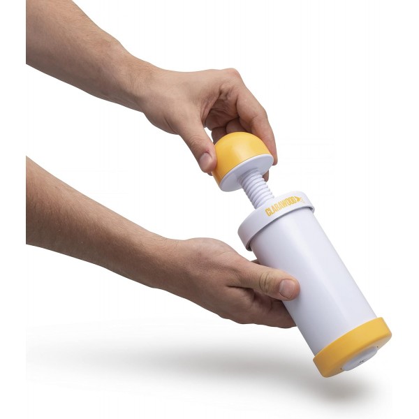 (CLARAWOOD) Churro Maker - 7가지 교체 가능한 모양, 휴대용 총, 상업적 품질 - Cinco De Mayo, 멕시코 디저트, 스페인 요리, 튀김 도구에 적합 - 레시피 및 브러시 포함