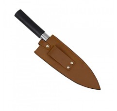 소가죽 칼집, 8인치 셰프 나이프 가드, 헤비 듀티 유니버설 나이프 커버 또는 슬리브, 벨트 루프가 있는 셰프 고기 식칼 칼집(8.2Lx2.2W)