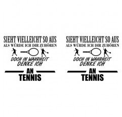 Samunshi® I'm think of tennis Cup 커피 컵 찻잔 커피 포트 커피 머그 머그 H:95mm/D:82mm 블랙