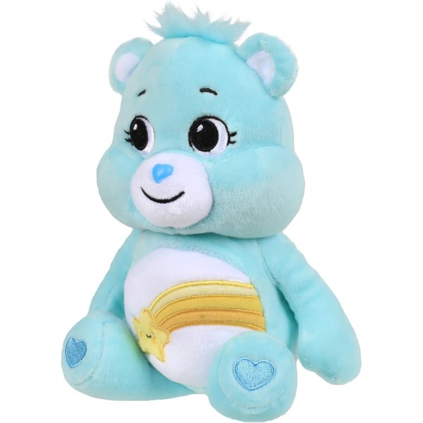 Care Bears 22034 9 인치 콩 플러시 소원 곰, 수집 가능한 귀여운 플러시 장난감, 어린이를위한 꼭 껴안고 싶은 장난감, 소녀와 소년을위한 부드러운 장난감, 4 세 이상 소녀