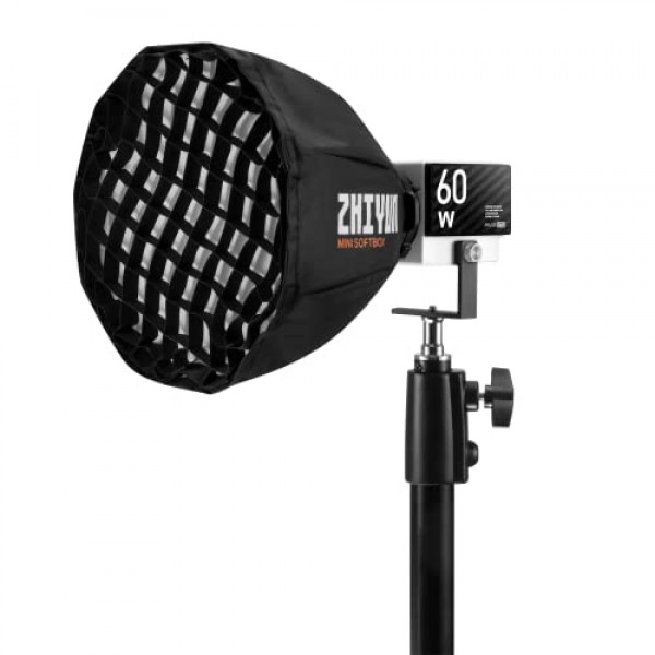 Zhiyun MOLUS G60 60W COB Led 비디오 조명 2700K-6500K 이중 색상 사진 조명, 라이브 스트림용 Bluetooth 앱 제어 지원(G60 콤보)