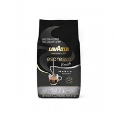 Lavazza Espresso Barista Perfetto 홀빈 커피 100% 아라비카, 미디엄 에스프레소 로스트, 2.2파운드 백(포장은 다를 수 있음) 정통 이탈리아, 이탈리아에서 혼합 및 로스팅
