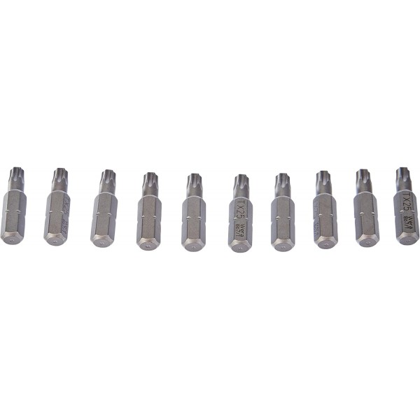 Wera 05072409001 Torx Extra-Tough 비트 867/1 Z TX25 x 25mm, 10개 팩