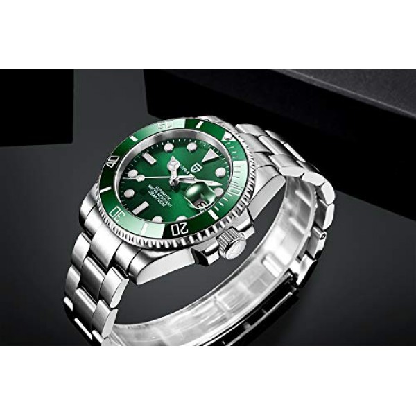 파가니 디자인 남성용 시계 일본 오토매틱 무브먼트 NH35 스테인리스 스틸 스트랩 포함