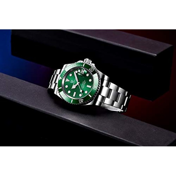 파가니 디자인 남성용 시계 일본 오토매틱 무브먼트 NH35 스테인리스 스틸 스트랩 포함