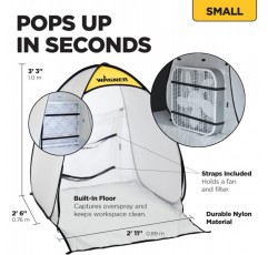 Wagner Spraytech C900051 스프레이 쉘터 - 소형, 다색/바다 파도(바다 조수), 소형