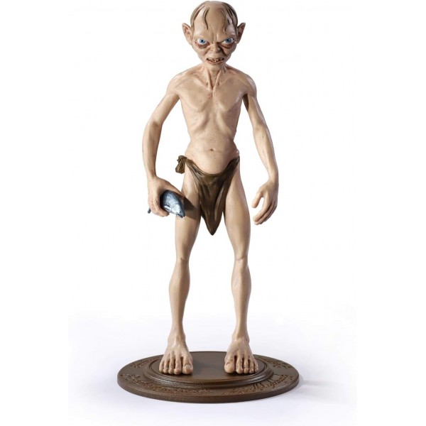 The Noble Collection Bendyfigs Golum 공식 라이센스 19cm 반지의 제왕 Bendable Toy Posable Collectable Doll Figures with Stand - for Kids & Adults