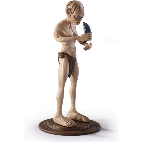 The Noble Collection Bendyfigs Golum 공식 라이센스 19cm 반지의 제왕 Bendable Toy Posable Collectable Doll Figures with Stand - for Kids & Adults